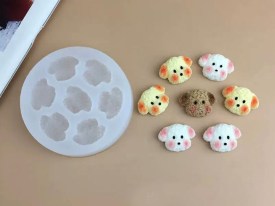 Molde silicona 7 mini perritos